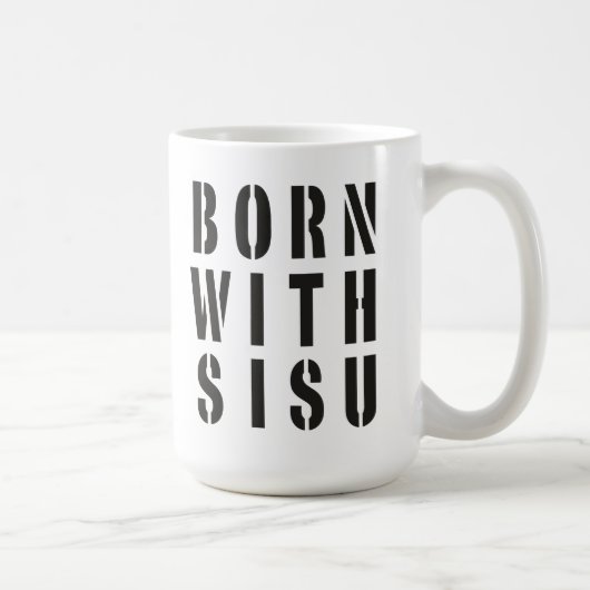 Mug Né avec du Sisu (Droite)