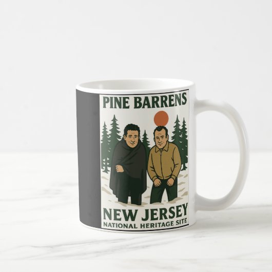 Mug Ne Barrens New Jersey Graphic Design (Droite)