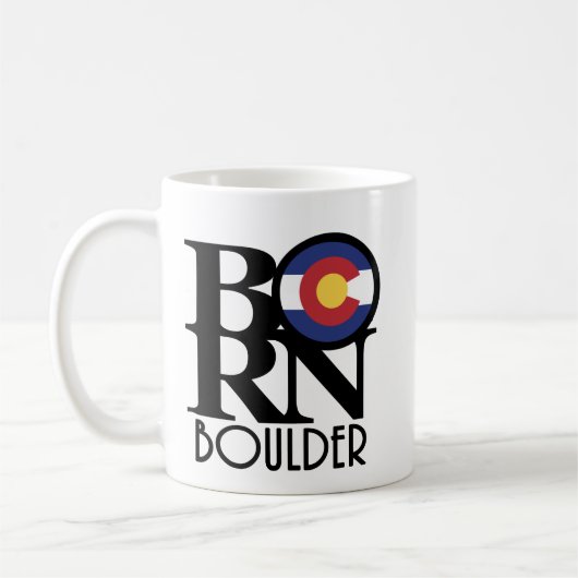 Mug NÉ Boulder Colorado 11oz (Gauche)