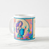 Mug Né comme Aquarius (Devant gauche)