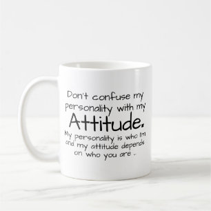Mug Ne confondez pas personnalité attitude Humour nouv