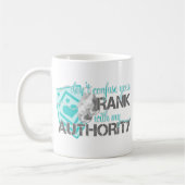 Mug Ne confondez pas votre rang avec mon autorité (Gauche)