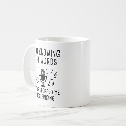 Mug Ne Connaissant Pas Les Mots (Devant gauche)