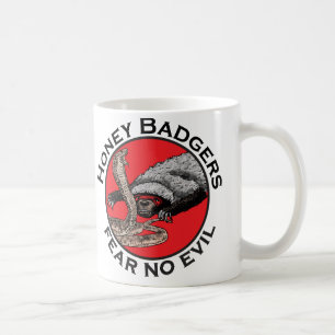 Mug Ne craignez aucun mal Badass Honey Badger Red Anim