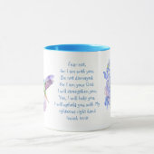 Mug Ne craignez pas, Écriture Isaïe Dragonfly Aquarell (Centre)
