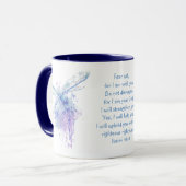 Mug Ne craignez pas, Écriture Isaïe Dragonfly Aquarell (Devant gauche)