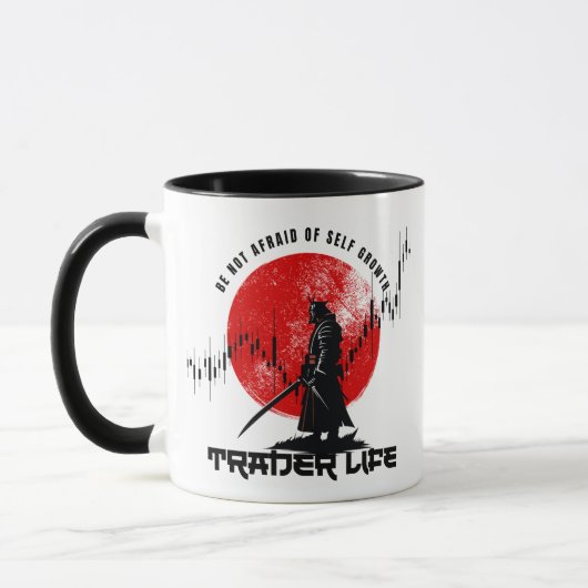 Mug Ne crains pas | Motivation de Trader | Samouraï (Gauche)