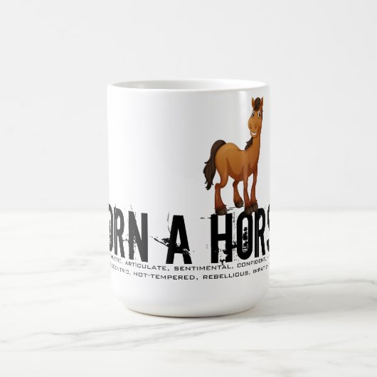 Mug Né dans l'année du Cheval (Centre)