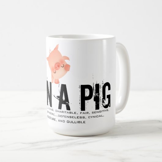 Mug Né dans l'année du cochon (Devant droit)