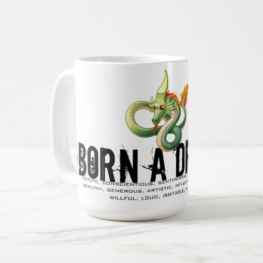 Mug Né dans l'année du dragon (Devant gauche)