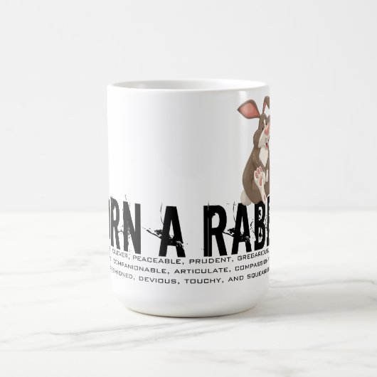 Mug Né dans l'année du lapin (Centre)