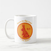 Mug Né dans l'année du lapin - Zodiaque chinois (Gauche)