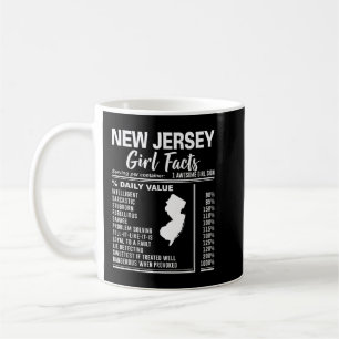 Mug Né dans le New Jersey - New Jersey Girl Facts