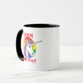 Mug Né de cette façon (Devant gauche)