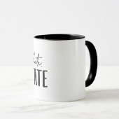 Mug Ne détestez pas la typographie de Méditée (Devant droit)