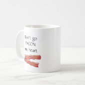 Mug "Ne disparaissent pas le lard mon coeur " (Devant gauche)