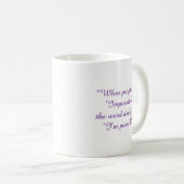 Mug Ne dites jamais impossible (Devant droit)