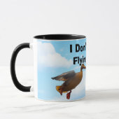 Mug Ne donnez pas un canard volant drôle (Gauche)