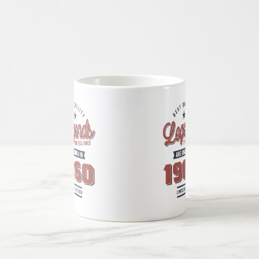 Mug Né en 1960 Anniversaire (Centre)