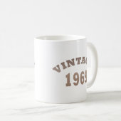 Mug Né en 1969 anniversaire vintage (Devant droit)