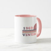 Mug Né en 1969 millésime anniversaire (Devant droit)