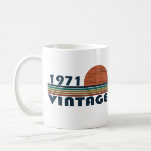 Mug Né en 1971 cadeau d'anniversaire vintage