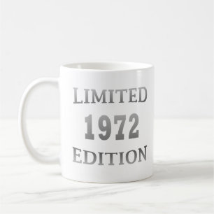 Mug Né en 1972 élégant cadeau d'anniversaire moderne