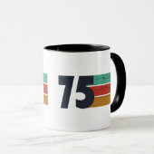 Mug Né en 1975 cadeau vintage 50e anniversaire (Devant droit)