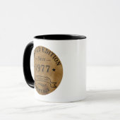 Mug Né en 1977 anniversaire vintage (Devant gauche)