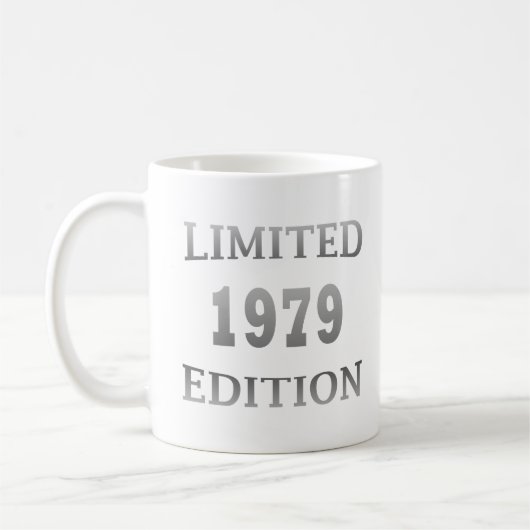Mug né en 1979 anniversaire en édition limitée cadeau (Gauche)