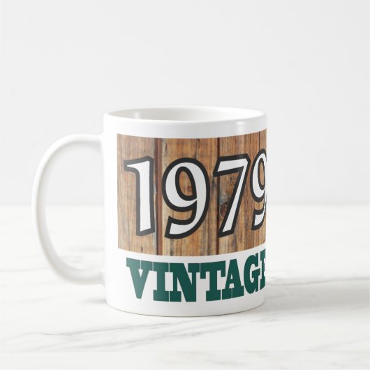 Mug Né en 1979 - Fête d'anniversaire (Gauche)