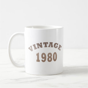 Mug Né en 1980 élégant cadeau d'anniversaire moderne v