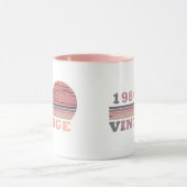 Mug né en 1984 anniversaire vintage (Centre)
