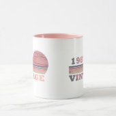 Mug né en 1987 anniversaire vintage (Centre)
