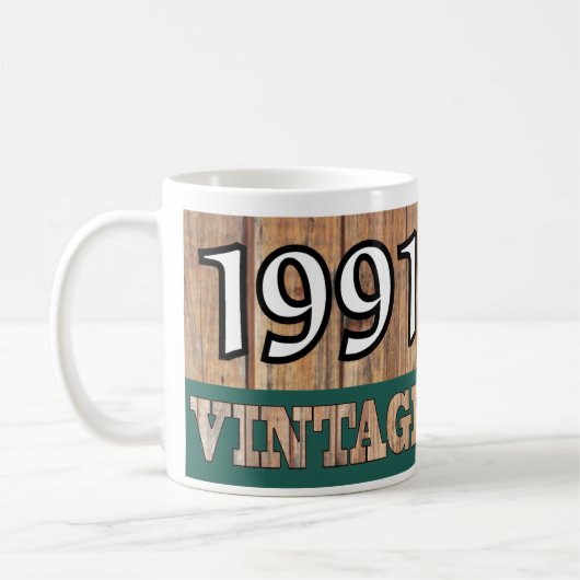Mug Né en 1991 - Anniversaire (Gauche)