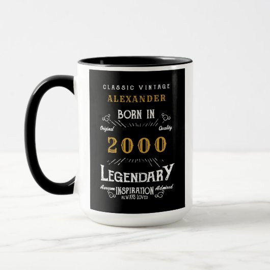 Mug Né en 2000 Légende (Gauche)