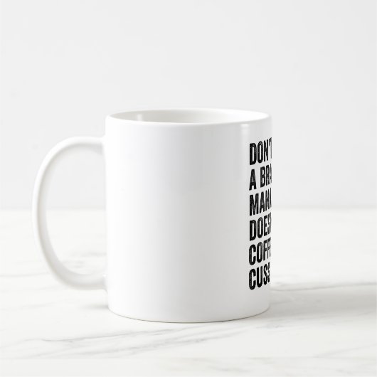 Mug Ne faites pas confiance à un responsable de succur (Gauche)