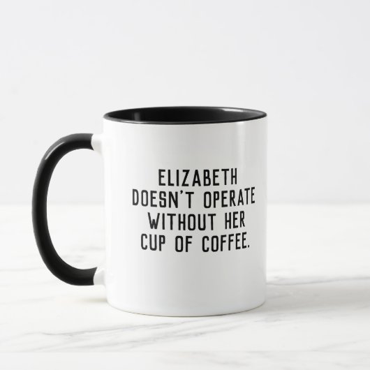 Mug Ne fonctionne pas sans café. (Gauche)