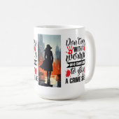 Mug Ne foutez pas une femme (Devant droit)