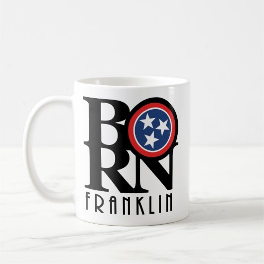 Mug NÉ Franklin Tennessee 11oz (Gauche)