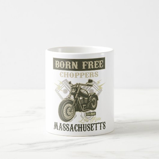 Mug Né Free Choppers Motorcycle Massachusetts