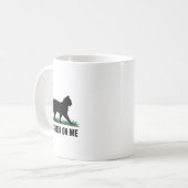 Mug Ne grignote pas sur moi drôle Chat 3 (Devant gauche)