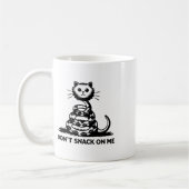 Mug Ne grignote pas sur moi drôle Chat 6 (Gauche)