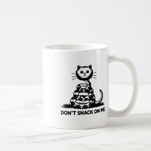 Mug Ne grignote pas sur moi drôle Chat 6 (Droite)