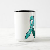 Mug Ne jamais abandonner maman, Cancer de l'ovaire, ca (Centre)