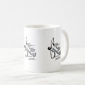 Mug Ne jamais baisser vos normes Motivation devis (Devant droit)