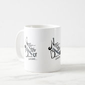 Mug Ne jamais baisser vos normes Motivation devis (Devant gauche)