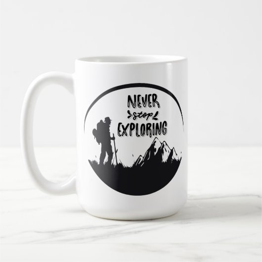 Mug Ne jamais cesser d'explorer (Gauche)