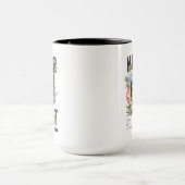 Mug Ne jamais perdre le slogan floral (Centre)