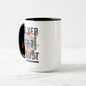 Mug Ne jamais perdre le slogan floral (Devant gauche)